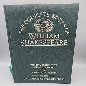 Complete Works of William Shakespeare Hardcover Cambridge Goldleaf Large Book